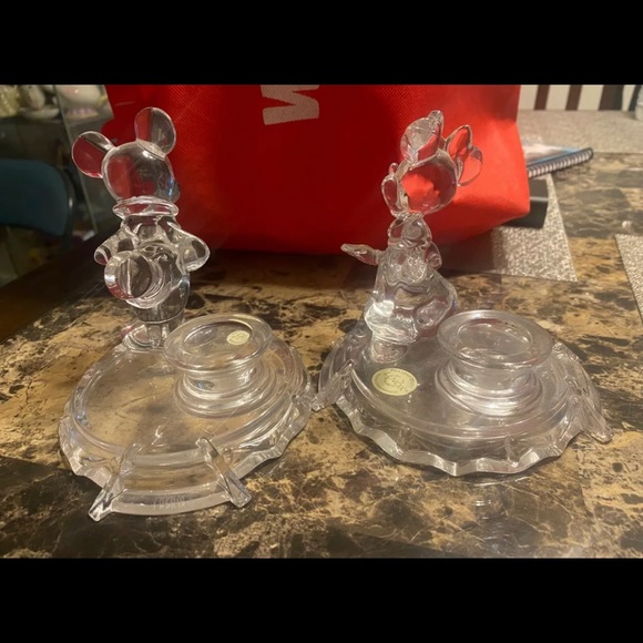Lenox Mickey and Minnie Candlestick holders - Picture 2 of 3